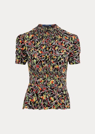 Blusas Polo Ralph Lauren Mujer Multicolor - Crepe Peplum - UCAKE2934